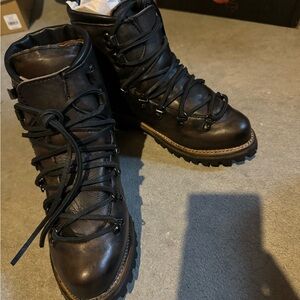 Freebird Hiker boots, brand new, black distressed. Size 8.